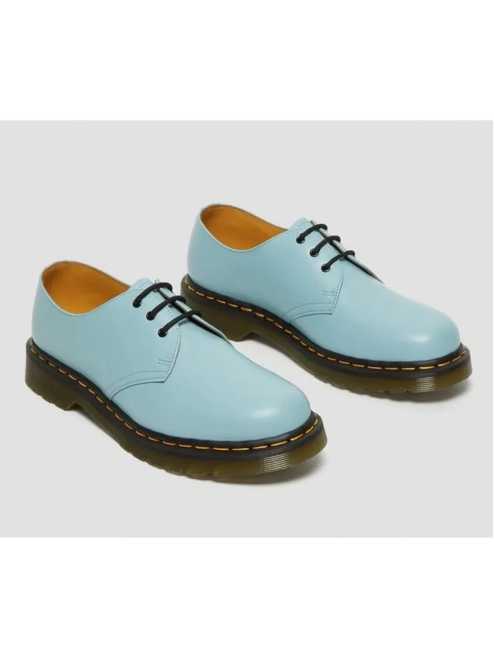 New Dr. Martens 1461 Oxford Plain Toe Derby Smooth Pastel Blue
